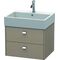 Duravit Waschtischunterbau BRIOSO Griffe chrom 442x584x459mm leinen