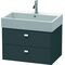 Duravit Waschtischunterbau BRIOSO Griffe chrom 442x684x459mm graphit matt