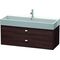 Duravit Waschtischunterbau BRIOSO Griffe chr 442x1184x459mm Kast. dunkel