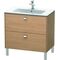 Duravit Waschtischunterbau BRIOSO Griffe chr 683x820x479mm europ. eiche