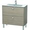 Duravit WT-Unterbau BRIOSO COMPACT Griffe chrom 683x820x389mm pine silver