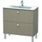 Duravit WT-Unterbau BRIOSO COMPACT Griffe chrom 683x820x389mm leinen