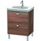 Duravit Waschtischunterbau BRIOSO Griffe chr 693x620x469mm nussbaum natur