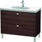Duravit Waschtischunterbau BRIOSO Griffe chr 693x1020x469mm Kast. dunkel