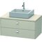 Duravit Konsolenunterschrank BRIOSO Griffe chrom 442x920x550mm taupe matt