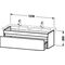 Duravit Waschtischunterbau DURASTYLE 448x1230x398mm betongr matt/basalt matt
