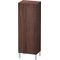 Duravit Halbhochschrank L-CUBE 500x363x1320mm Ans links nussbaum dunkel