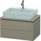Duravit Konsolenunterschrank L-CUBE 400x720x477mm leinen