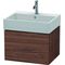 Duravit Waschtischunterbau L-CUBE 394x584x459mm nussbaum dunkel
