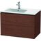 Duravit Waschtischunterbau L-CUBE 550x820x481mm Be li amerik nussbaum
