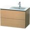 Duravit Waschtischunterbau L-CUBE 550x820x481mm Be rechts eiche gebürstet