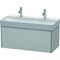 Duravit Waschtischunterbau XSQUARE 397x984x460mm nordic weiß seidenmatt