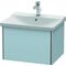 Duravit Waschtischunterbau XSQUARE 405x610x473mm lichtblau seidenmatt
