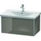 Duravit Waschtischunterbau XSQUARE 405x810x473mm flannel grey hochglanz