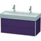 Duravit Waschtischunterbau XSQUARE 397x984x460mm aubergine seidenmatt
