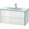 Duravit Waschtischunterbau XSQUARE 560x1010x478mm weiß hochglanz