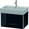 Duravit Waschtischunterbau XSQUARE 397x684x460mm schwarz hochglanz