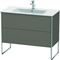 Duravit Waschtischunterbau XSQUARE 832x1010x478mm flannel grey seidenmatt