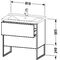 Duravit Waschtischunterbau XSQUARE 805x810x473mm lichtblau matt