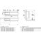 Laufen Waschtischunterbau KARTELL 610x1200x270mm Auss links schiefergrau