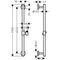 HG Brausestange UNICA COMFORT 650mm chrom