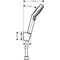HG Brauseset CROMETTA VARIO Porter Set 1600mm EcoSm 9 l/m weiß/chrom