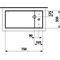 Laufen Waschtisch-Schale KARTELL 750x350mm m Arm.bank o ÜL 1 HL-Ausf. sw
