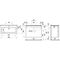 Laufen Waschtischunterbau KARTELL 1000x500mm m WT m ÜL 1 HL-Ausf. weiß/sch