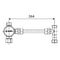 Schell Eckventil-Thermostat-Set Verrohrungsset starr chrom