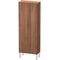 Duravit Halbhochschrank L-CUBE 500x243x1320mm Ans rechts nussbaum natur