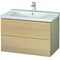 Duravit Waschtischunterbau L-CUBE 820x481x555mm mediterrane eiche