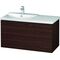 Duravit Waschtischunterbau L-CUBE 1020x481x555mm nussbaum gebürstet