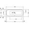 Duravit Rechteck-Whirlwanne HAPPY D.2 150 l 1700x700 we 1 RS links Jet-System