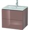 Duravit Waschtischunterbau L-CUBE 620x481x550mm cappuccino hochglanz