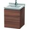 Duravit Waschtischunterbau L-CUBE 447x460x558mm Ans links nussbaum natur