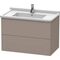 Duravit Waschtischunterbau L-CUBE 469x820x558mm basalt matt