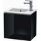 Duravit Waschtischunterbau L-CUBE 294x420x400mm Ans li schwarz hochglanz