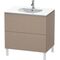 Duravit Waschtischunterbau L-CUBE 534x820x704mm schwarz hochglanz