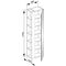 Keuco Hochschrank X-LINE 480x1750x300mm, Anschlag rechts Inox
