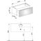 Keuco Waschtischunterbau X-LINE 1000x400x490mm cashmere