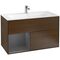 V&B Waschtischunterschrank FINION 996x591x498mm Regal anthr. ma Wln ven