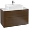 V&B Waschtischunterschrank FINION 1000x603x501mm Abdpl Glas wh ma Wln ven