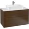 V&B Waschtischunterschrank FINION 1000x603x501mm Abdpl Glas wh ma Wln ven
