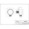 TOTO Wandanschlussbogen 1/2Z, Kunststoff chrom