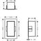 HG Wandnische XtraStoris Minimalistic m offen. Ra 300x150x140mm mattschwarz