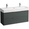 Laufen Waschtischunterbau BASE FÜR VAL 530x1180x390mm verkehrsgrau