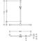 Hewi Duschhandlauf SERIE 801 senkrecht 1100mm waagerecht 962mm umbra