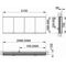 Keuco Spiegelschrank ROYAL MODULAR 2.0 Breite 2100mm Höhe 700mm Tiefe 120mm