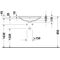 Duravit Einbauwaschtisch D-NEO 600x435mm m ÜL m HLB 1 Hahnloch weiß
