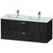 Duravit Badmöbel-Set XBASE 1300mm, mit Spiegel GOOD kastanie dunkel